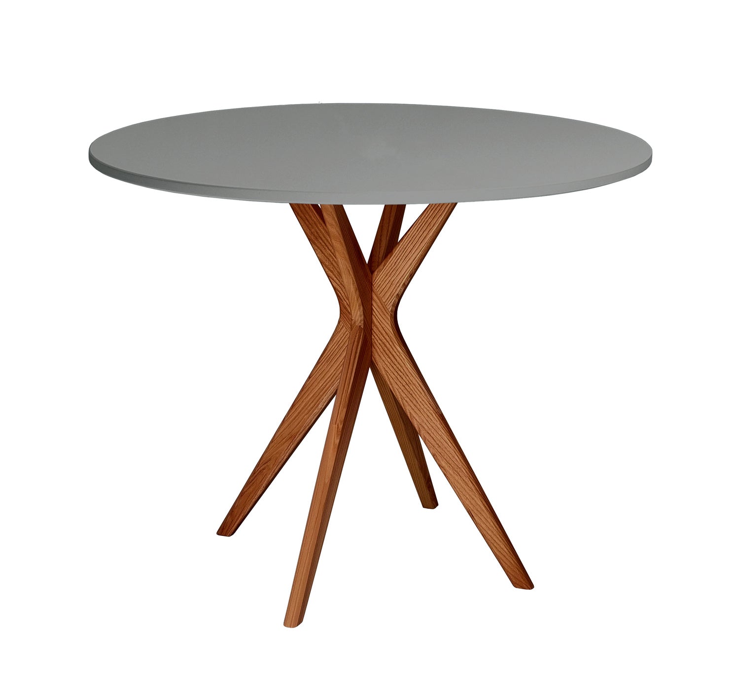 Jubi Rundt Spisebord Diam  80cm Oak Concrete Grey