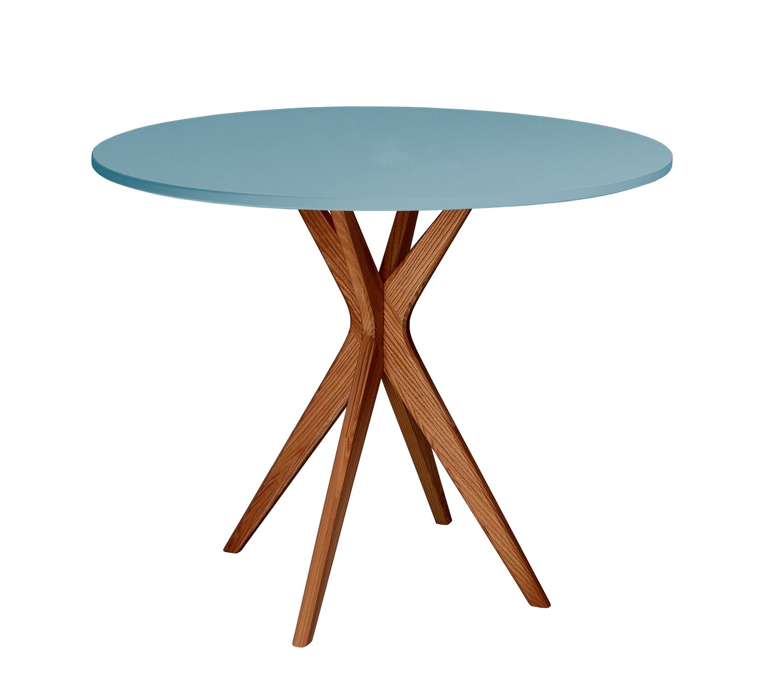 Jubi Rundt Spisebord Diam  80cm Oak Gentle Blue