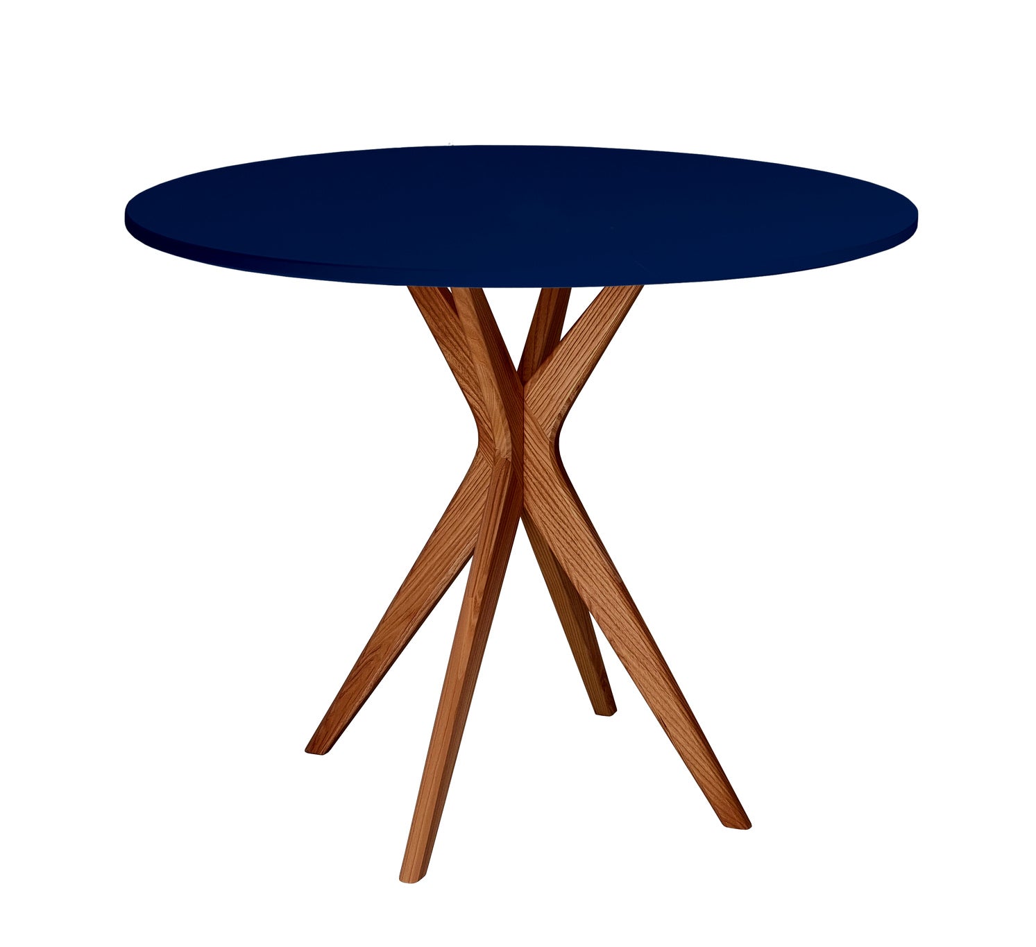 Jubi Rundt Spisebord Diam  90cm Oak Navy Blue