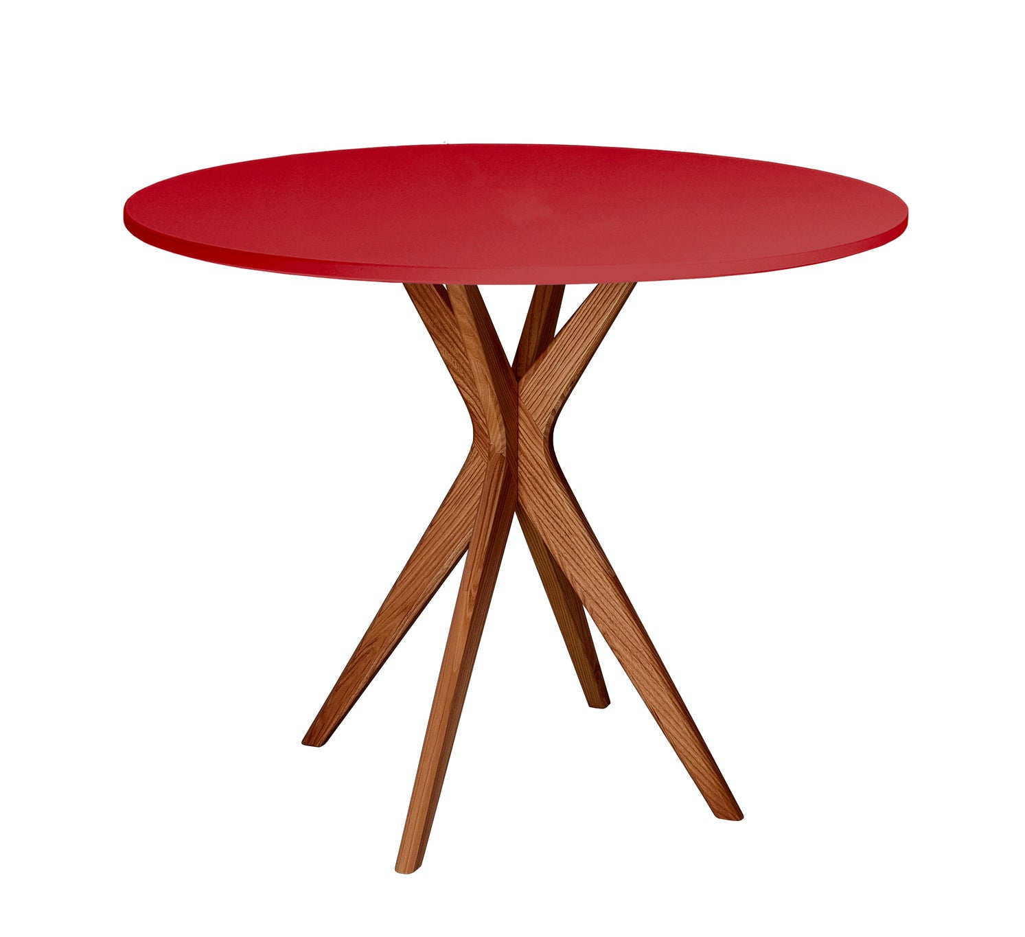 Jubi Rundt Spisebord Diam  90cm Oak Pure Red