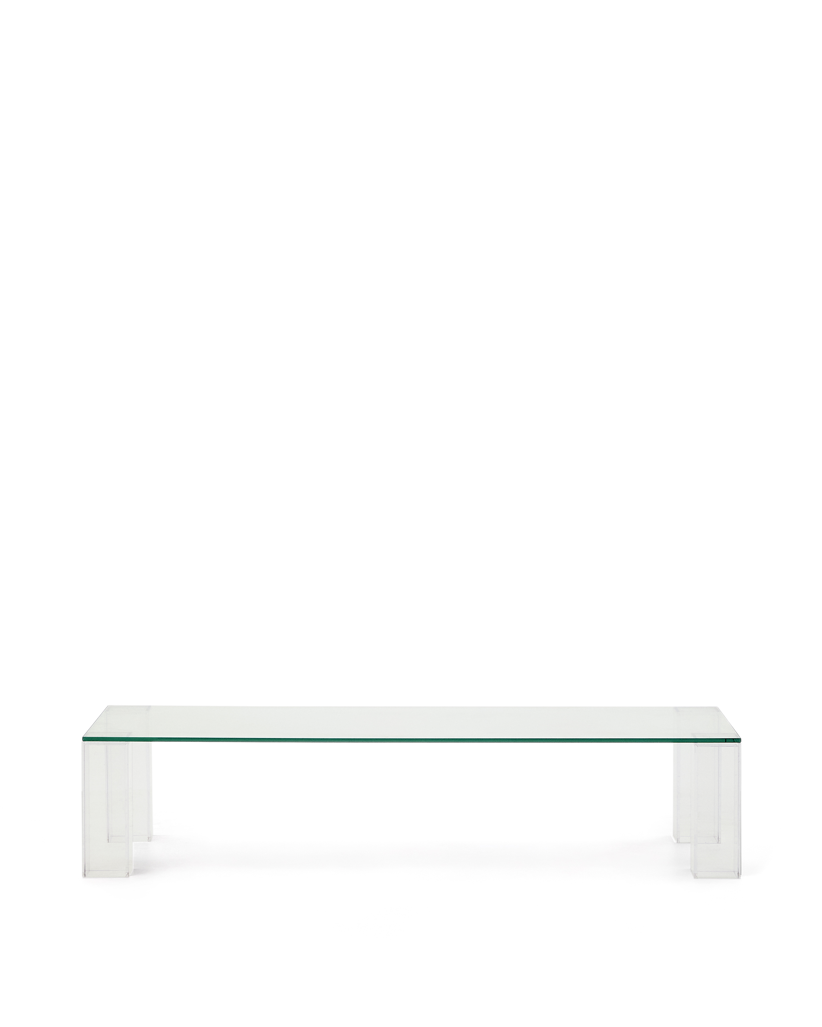 Kave Home Adularia Sofabord  Rektangulær Klar Hærdet Glas  140x60