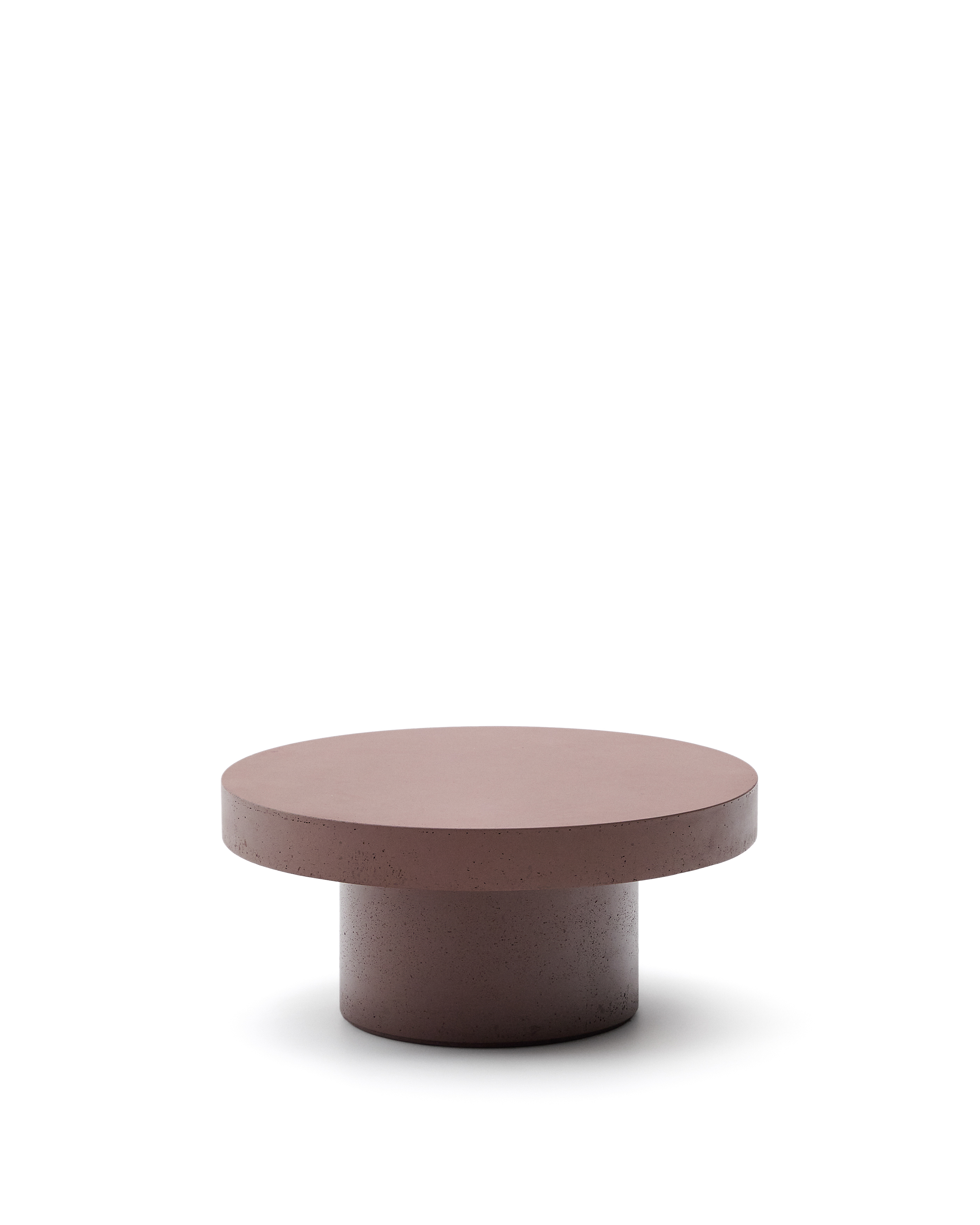 Kave Home Aiguablava Udendørs Sofabord  Rund Terracotta Cement  ø66