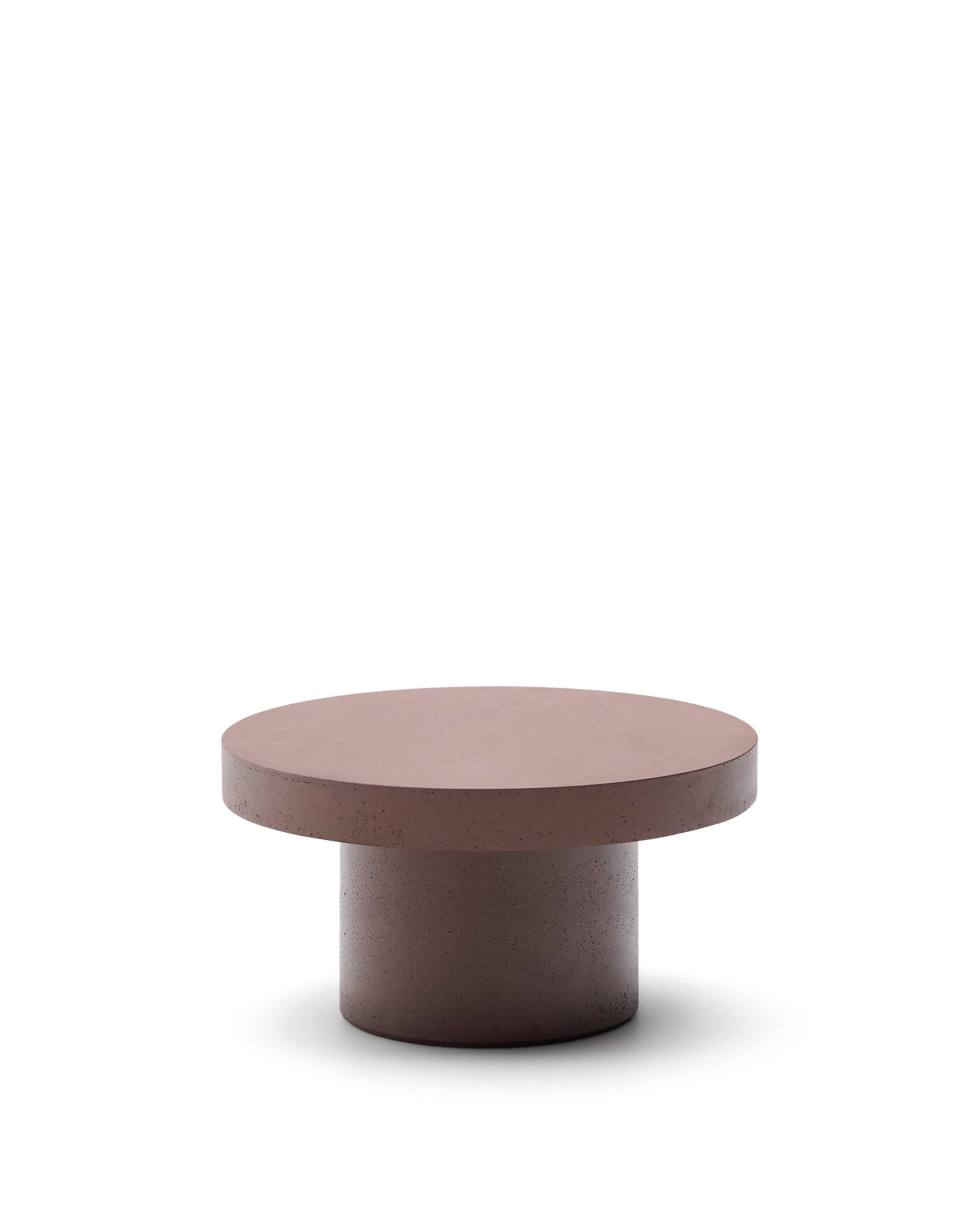 Kave Home Aiguablava Udendørs Sofabord  Rund Terracotta Cement  ø90