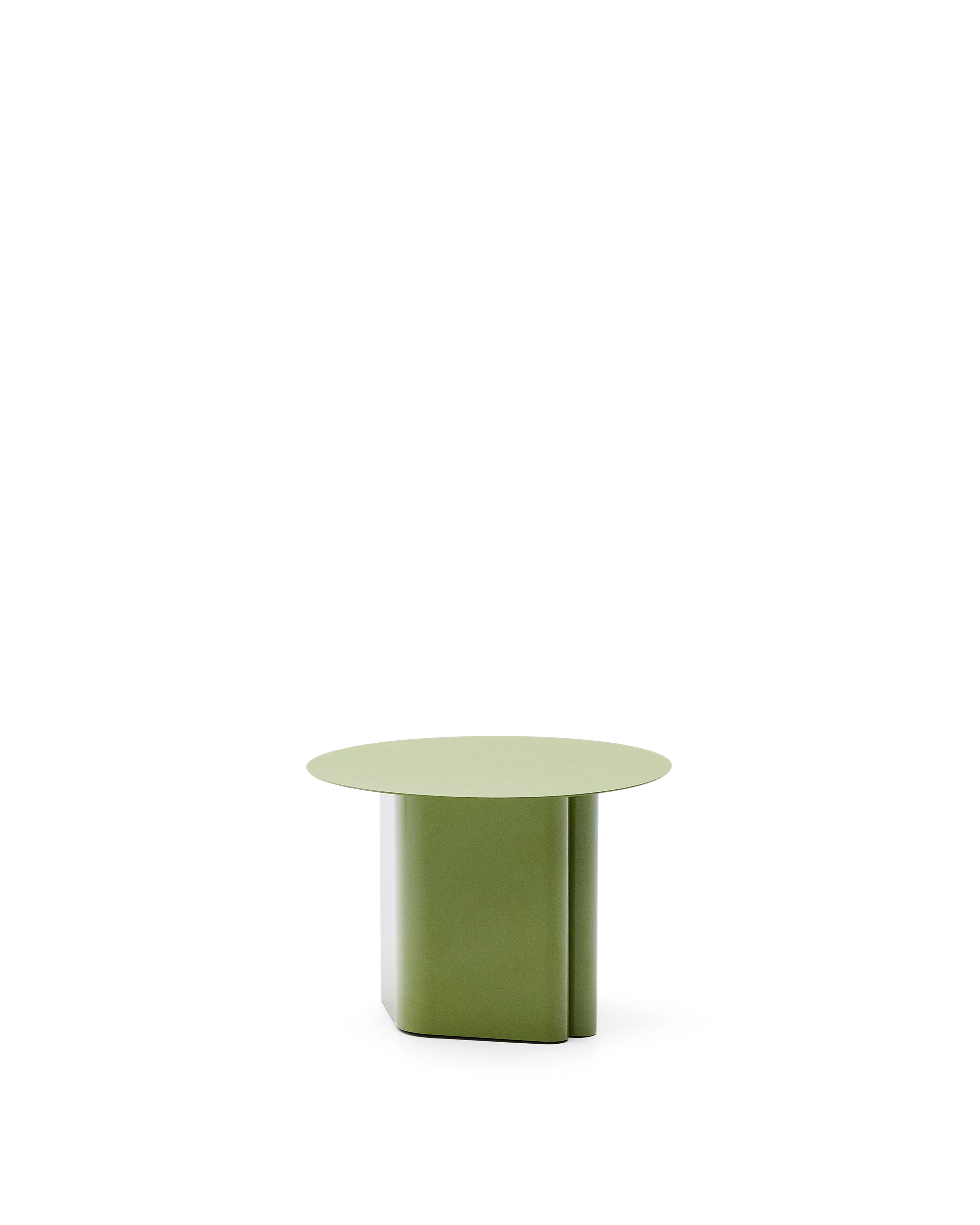 Kave Home Arvin Sidebord  Rund Grøn Jern  ø55