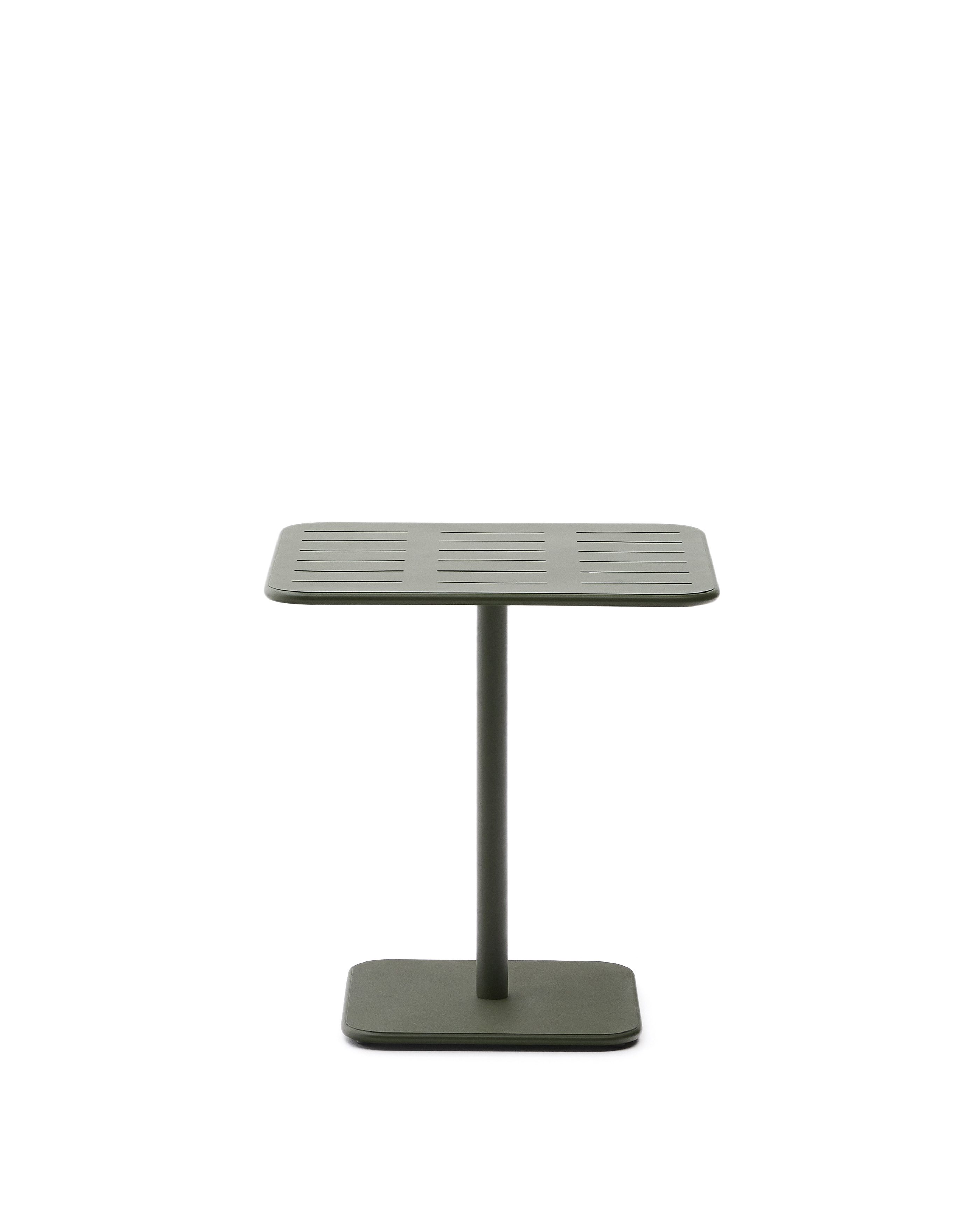 Kave Home Brai Havebord  Kvadratisk Grøn Galvaniseret Stål  70x70