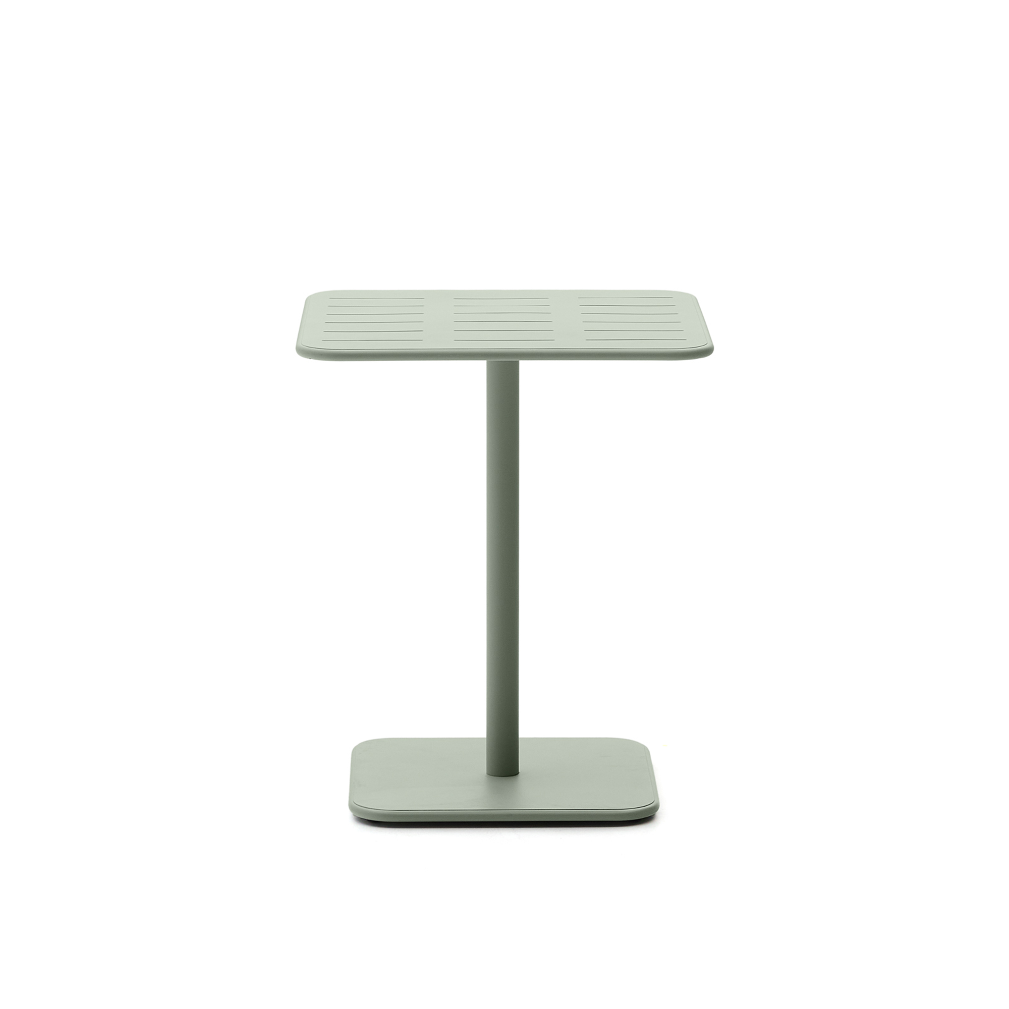 Kave Home Brai Havebord  Kvadratisk Turkis Galvaniseret Stål  70x70