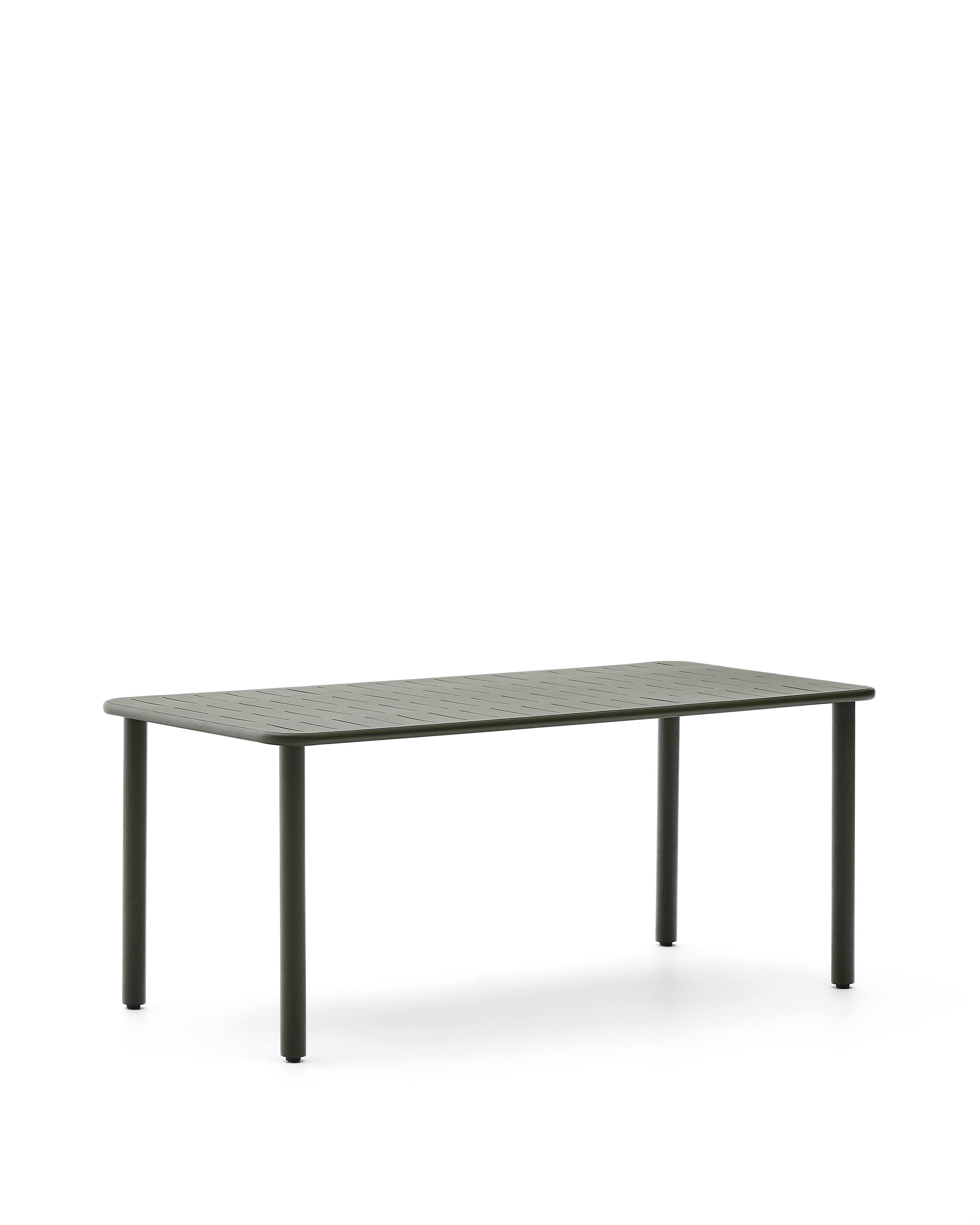 Kave Home Brai Havebord  Rektangulær Grøn Galvaniseret Stål  180x90