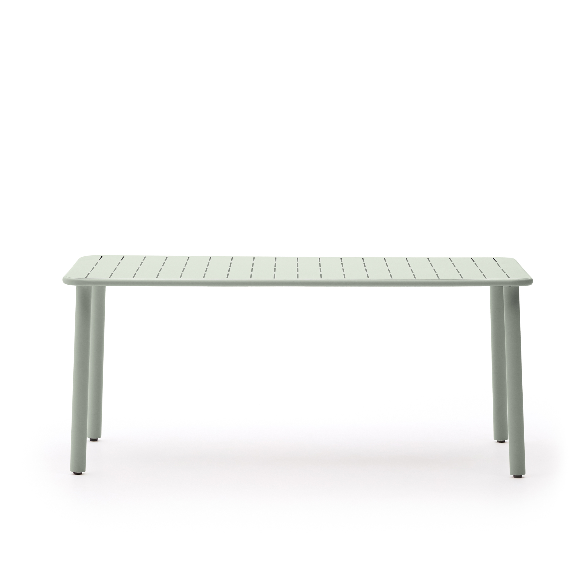 Kave Home Brai Havebord  Rektangulær Turkis Galvaniseret Stål  180x90