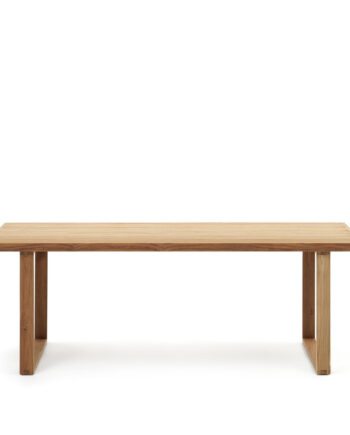 Kave Home Canadell Havebord  Rektangulær Natur Genbrugs Teaktræ  220x100