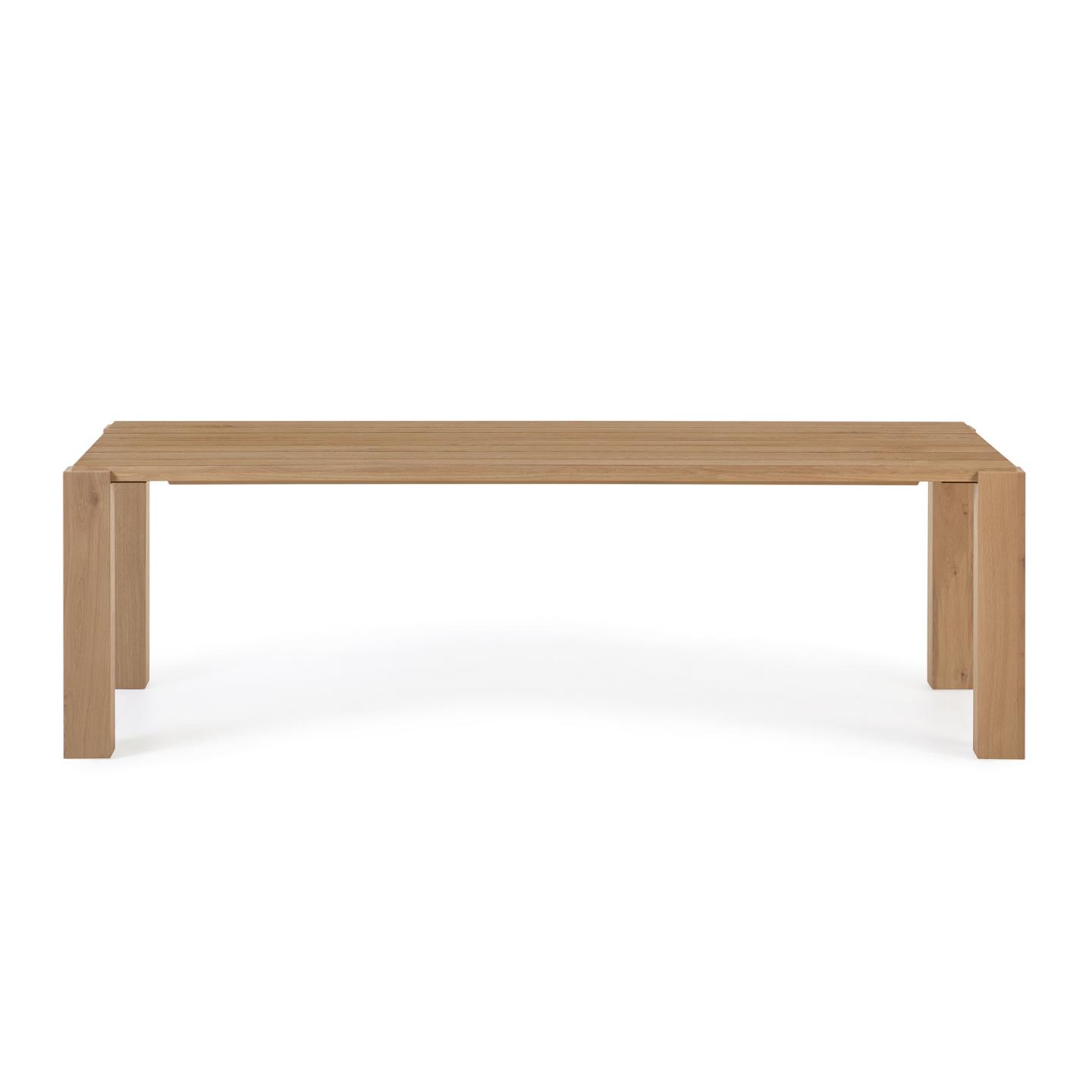 Kave Home Deyanira Spisebord  Rektangulær Natur Egefinér Og Egetræ  220x110