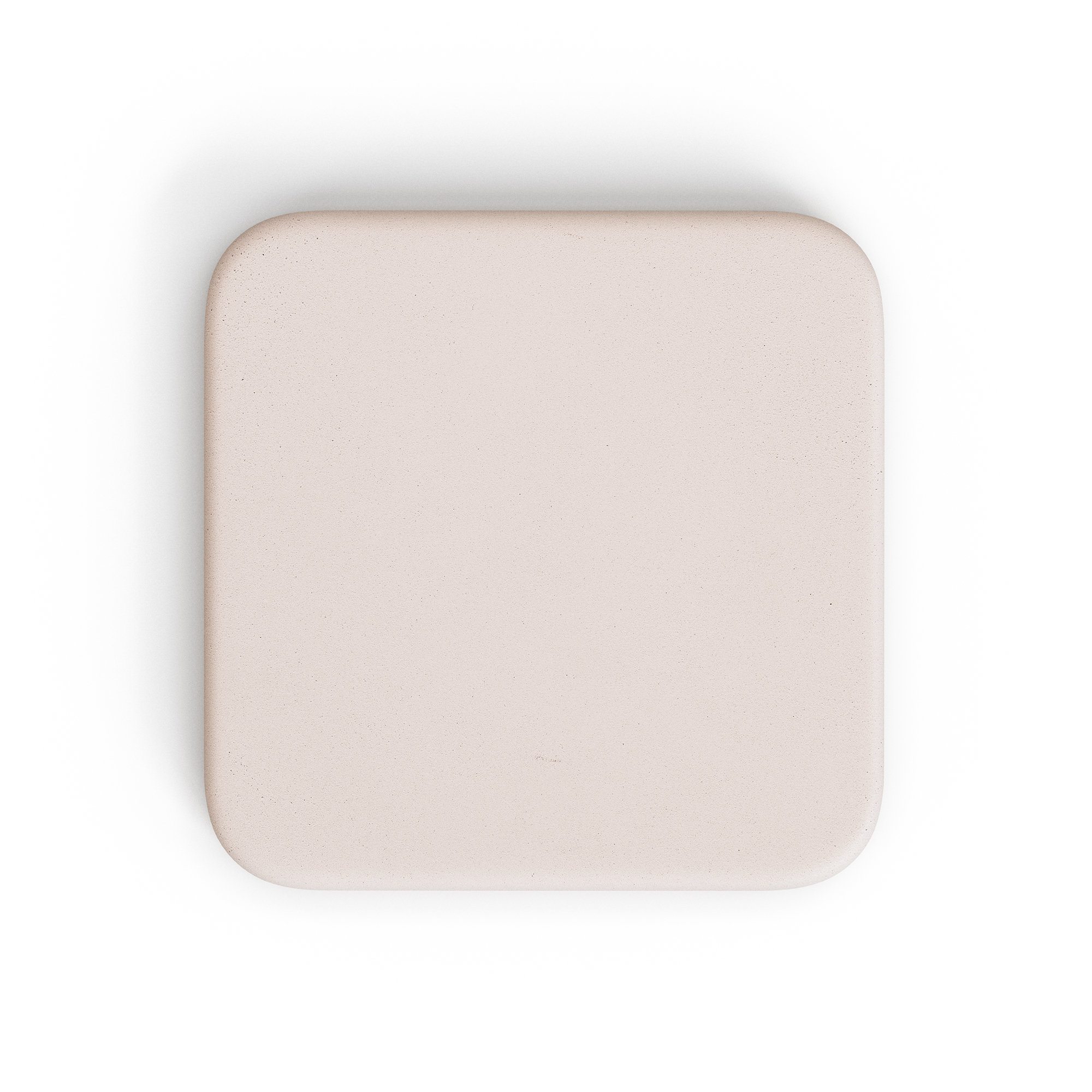 Kave Home Dina Udendørs Barbord  Kvadratisk Hvid Cement Og Sort Stål  70x70
