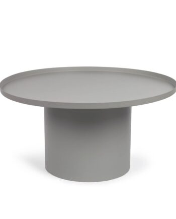 Kave Home Fleksa Sidebord  Rund Grå Jern  ø72