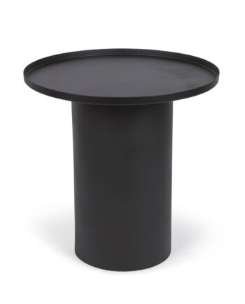Kave Home Fleksa Sidebord  Rund Sort Jern  ø45