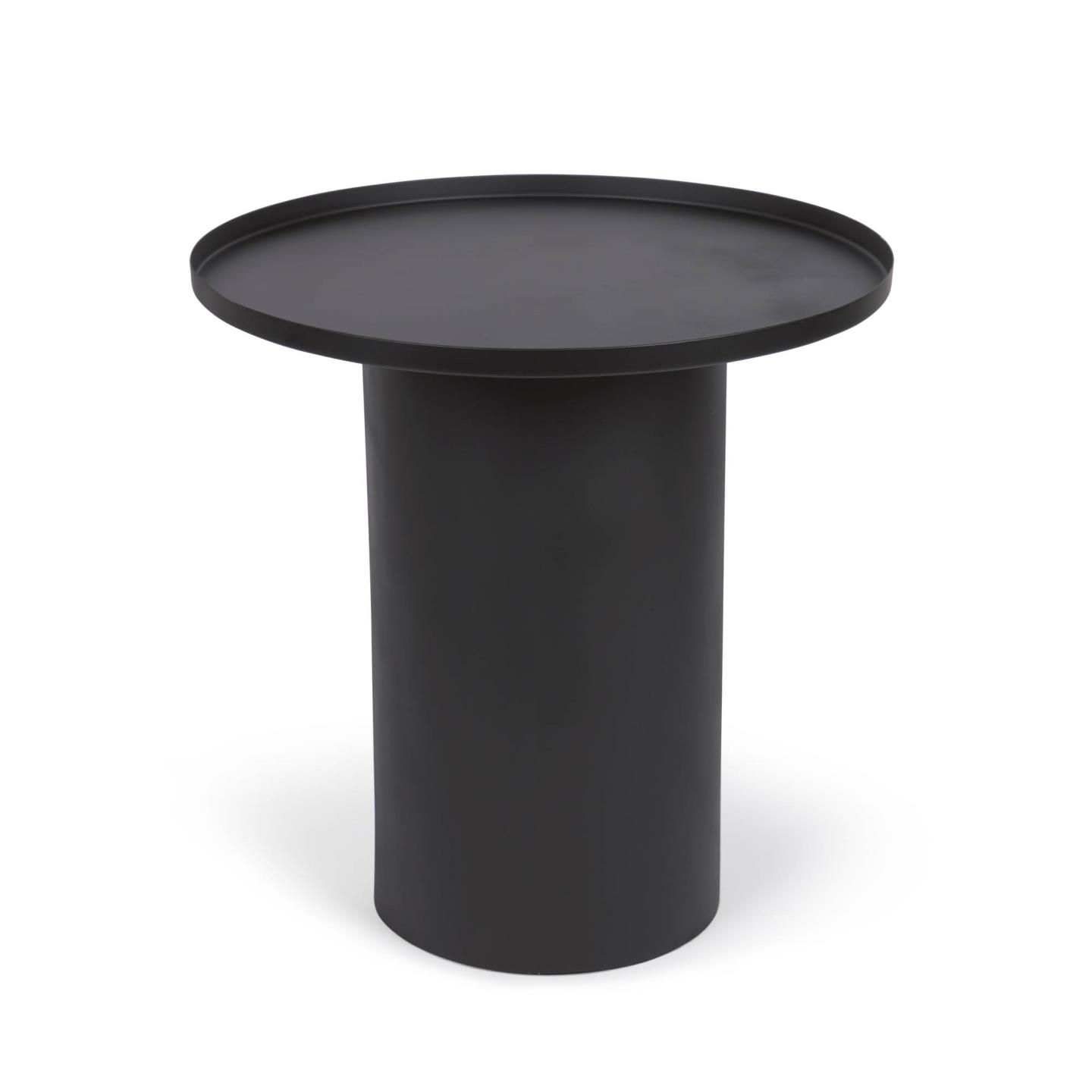 Kave Home Fleksa Sidebord  Rund Sort Jern  ø45