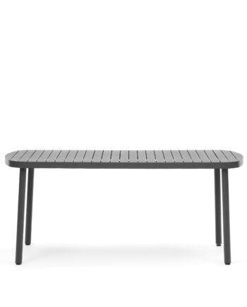 Kave Home Joncols Havebord  Rektangulær Grå Aluminium  180x90