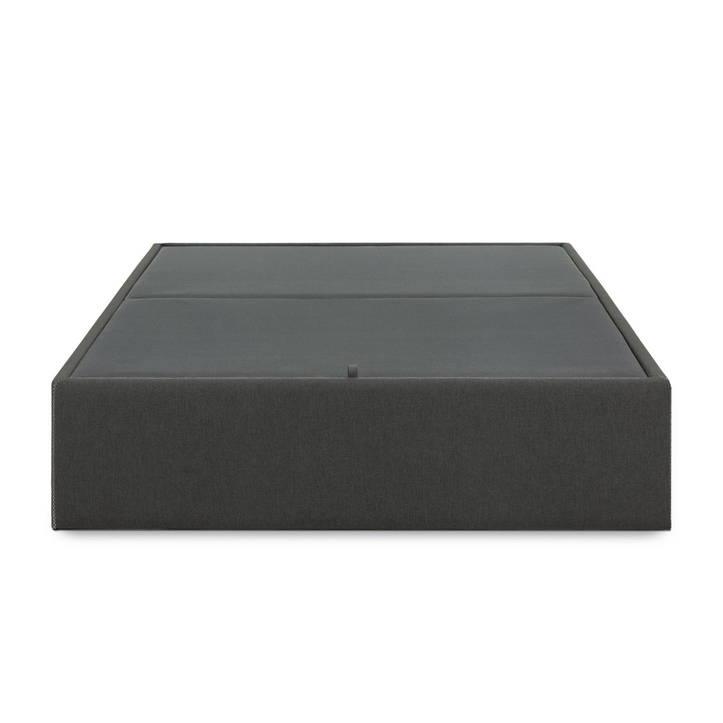 Kave Home Matters Foldesofa     Opbevaring Sort Stof  Til En 180x200 Cm Madras