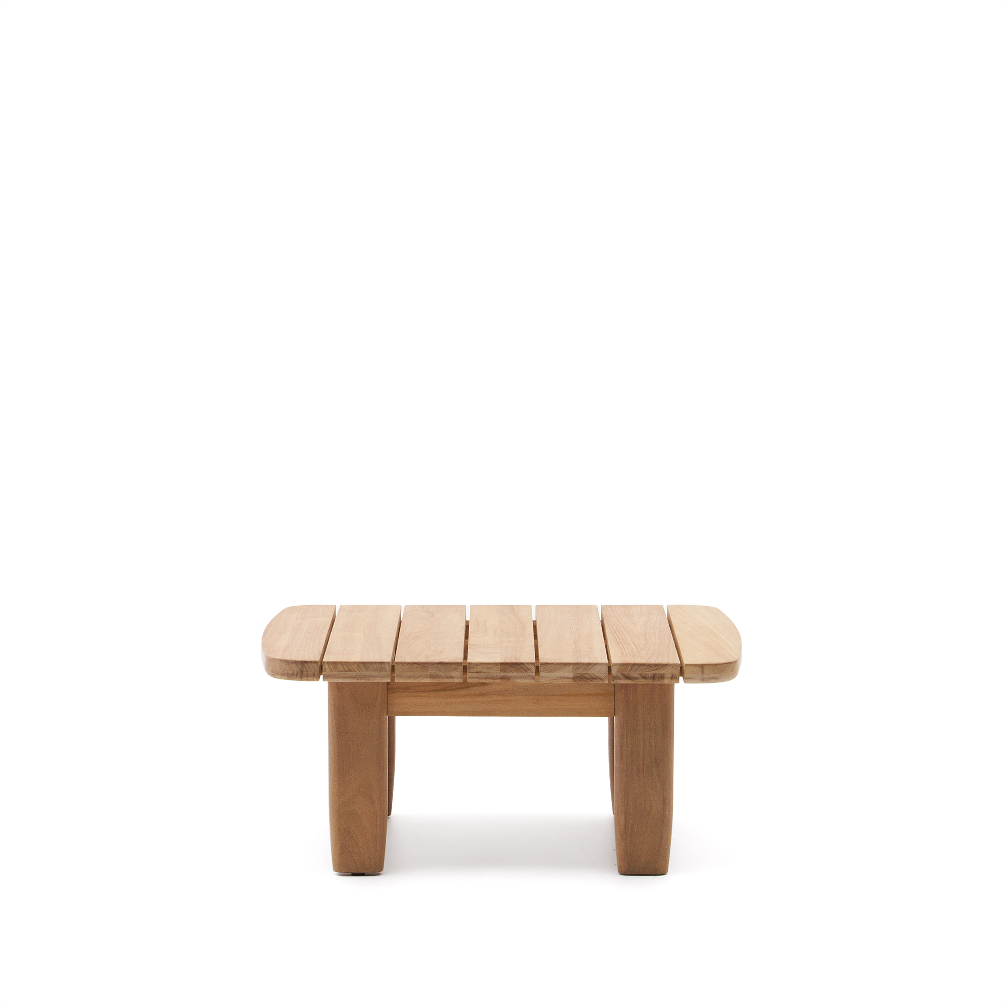 Kave Home Tirant Sidebord Kvadratisk Natur Teaktræ 70x70