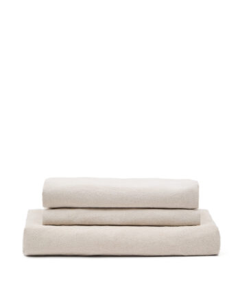 Kave Home Zenira Sofabetræk Til   Pers  Sofa Beige Bomuld Og Hør  230cm
