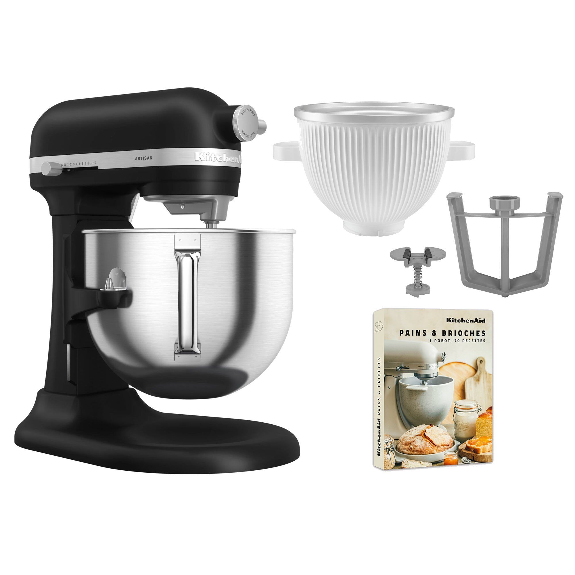 Kitchenaid Artisan 5ksm70shxe Køkkenmaskine Liter 5ksmicm Ice Cream Maker Black Matte
