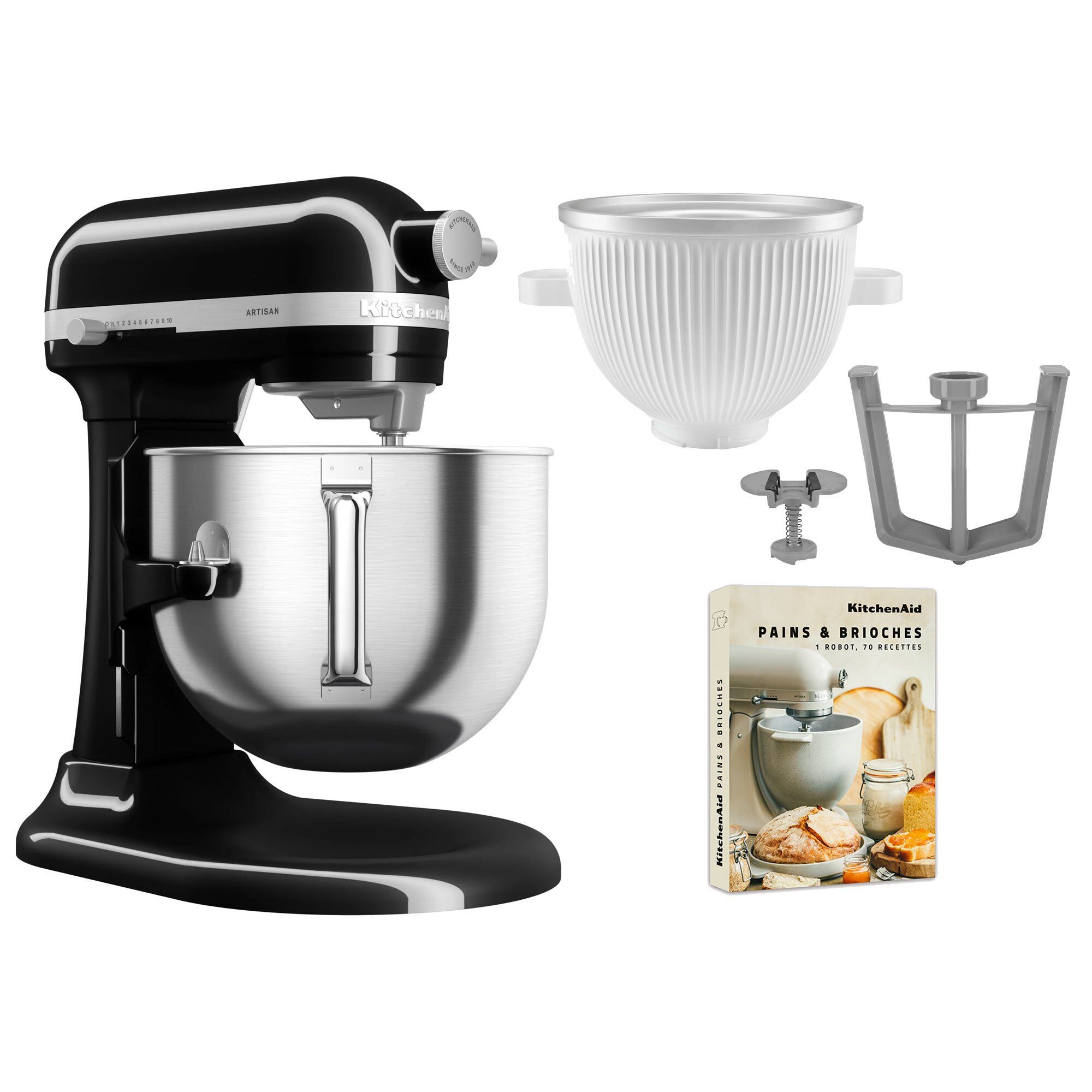 Kitchenaid Artisan 5ksm70shxe Køkkenmaskine Liter 5ksmicm Ice Cream Maker Onyx Black