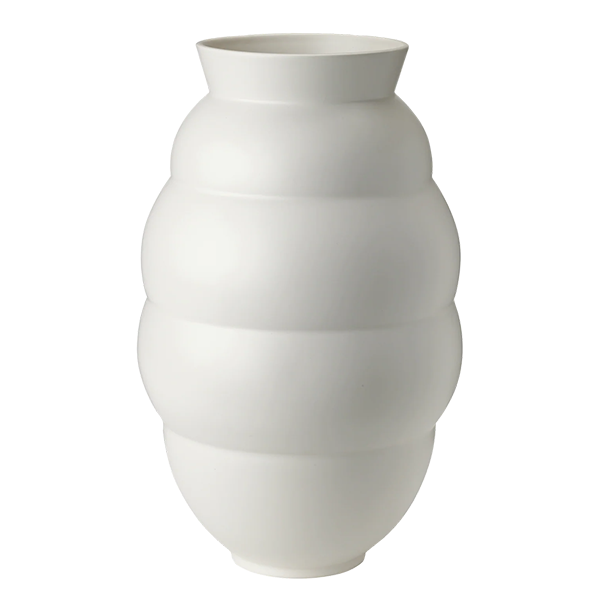 Knabstrup Keramik Knabstrup Tortus Archie Vase No 41 Cm White : Erling Christensen Møbler : Erling Christensen Møbler
