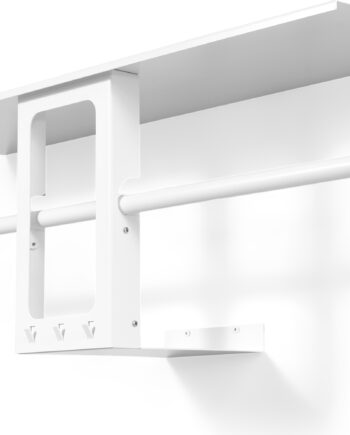 Knagerække Hattehylde Spinder Design Luno Small Hvid Stål 100   30   35   Cm