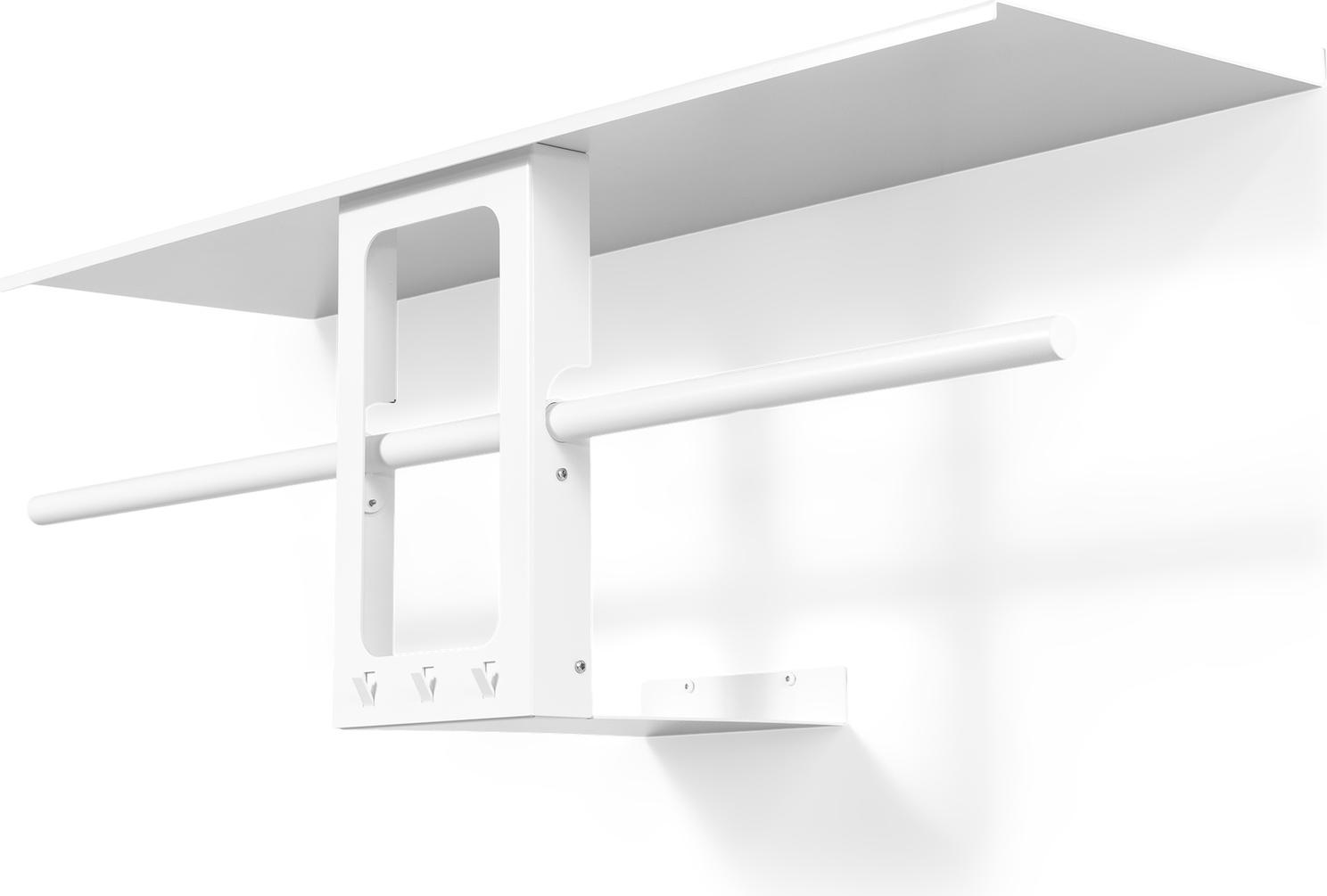 Knagerække Hattehylde Spinder Design Luno Small Hvid Stål 100   30   35   Cm