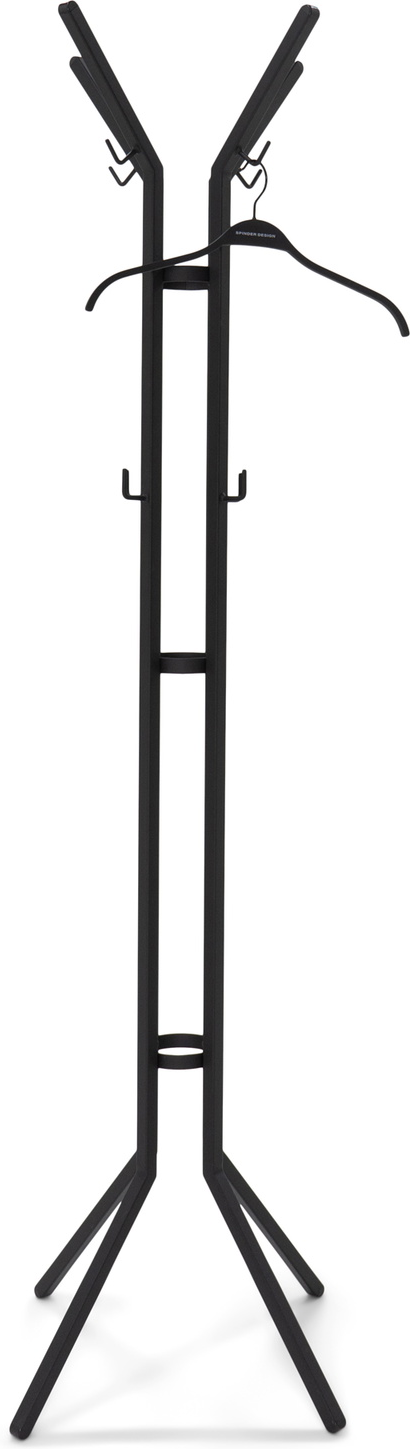 Knagerække Jaimy Fra Spinder Design Fritstående Frakkestativ   Pulverlakeret Stål  Mat Sort H170ã B50ã D55 Cm