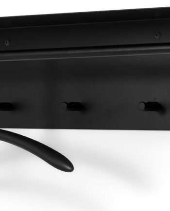Knagerække Og Hattehylde Spinder Design Arcus 120  Sortlakeret Stål 118 Cm