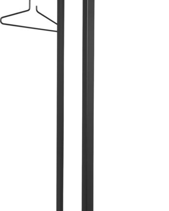 Knagerække Og Hattehylde Spinder Design Luno   Sortlakeret Stål H160xb70xd30 Cm