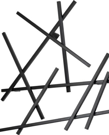 Knagerække Spinder Design Matches Mat Sort Stål 79ã 79ã 10 Cm