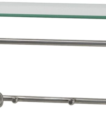 Knagerække Spinder Design Suza Rustfrit Stål Med Glas-hylde   Kroge 79ã 29 Cm