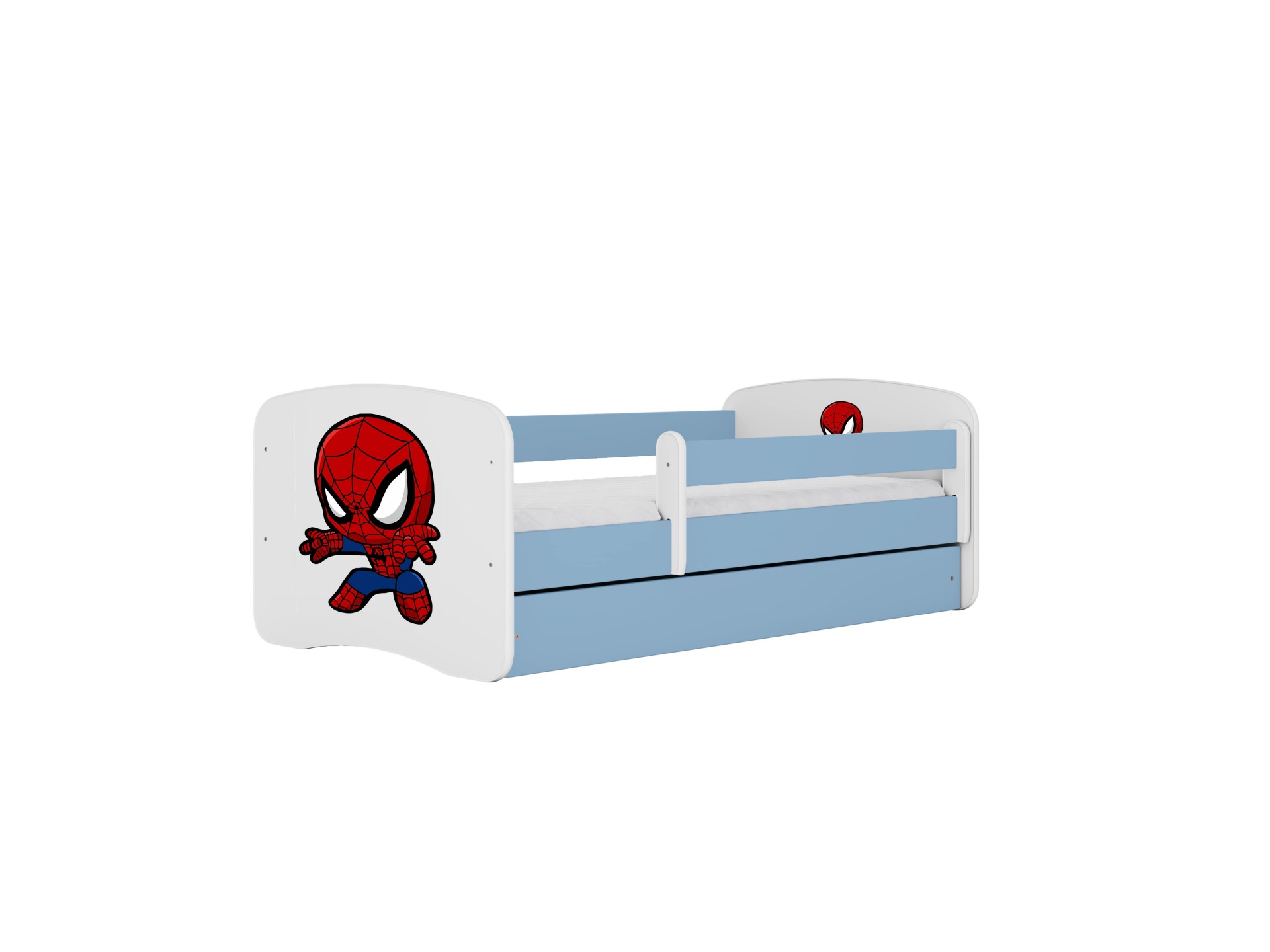 Kocot Kids Seng Babydreams Blue Spiderman Med Skuffe Med Madras 140 70