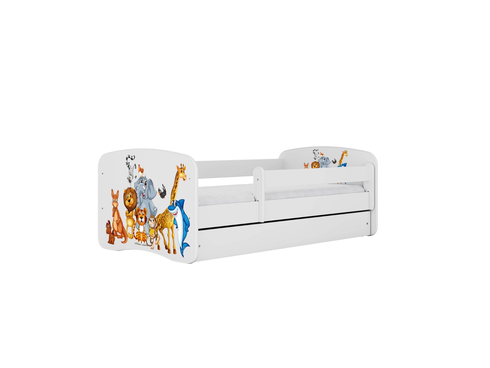 Kocot Kids Seng Babydreams Hvide Dyr Med Skuffe Med Madras 160 80
