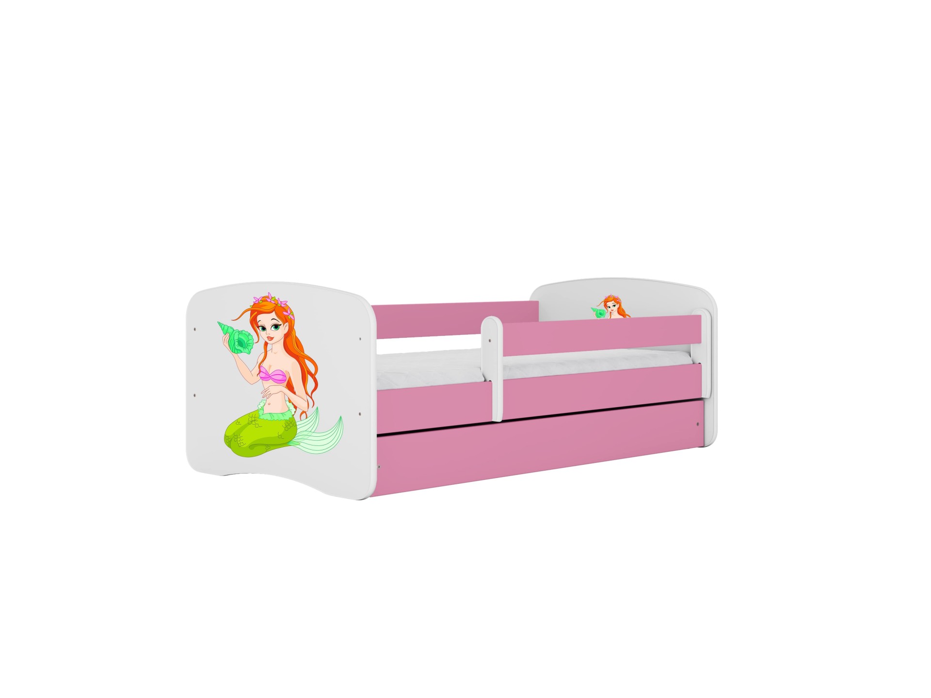 Kocot Kids Seng Babydreams Pink Havfrue Med Skuffe Med Madras 180 80