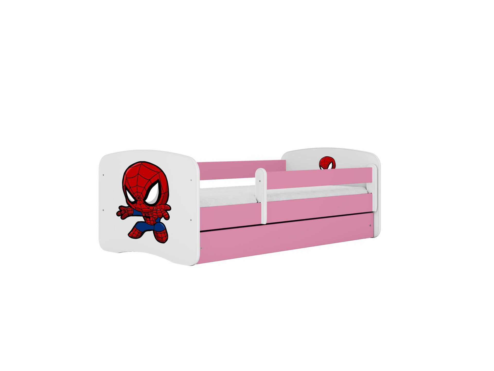 Kocot Kids Seng Babydreams Pink Spiderman Med Skuffe Med Madras 140 70
