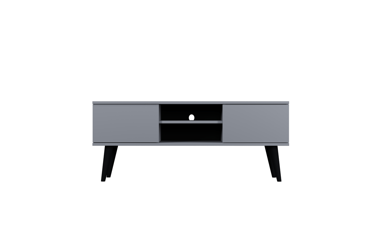 Kocot Rtv Toronto Tv-bord       Låger Og   Hylde Grå Finér Og Bøgetræ  120x35