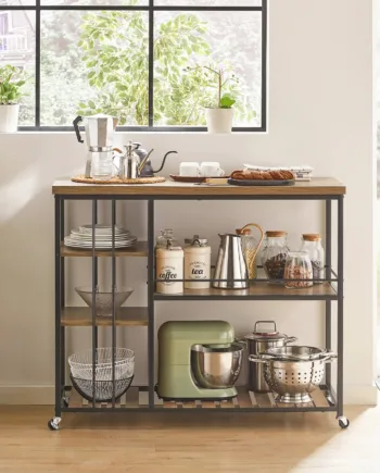 Køkkenvogn   Industrielt Look  B110   D45   H92 Cm  Brun
