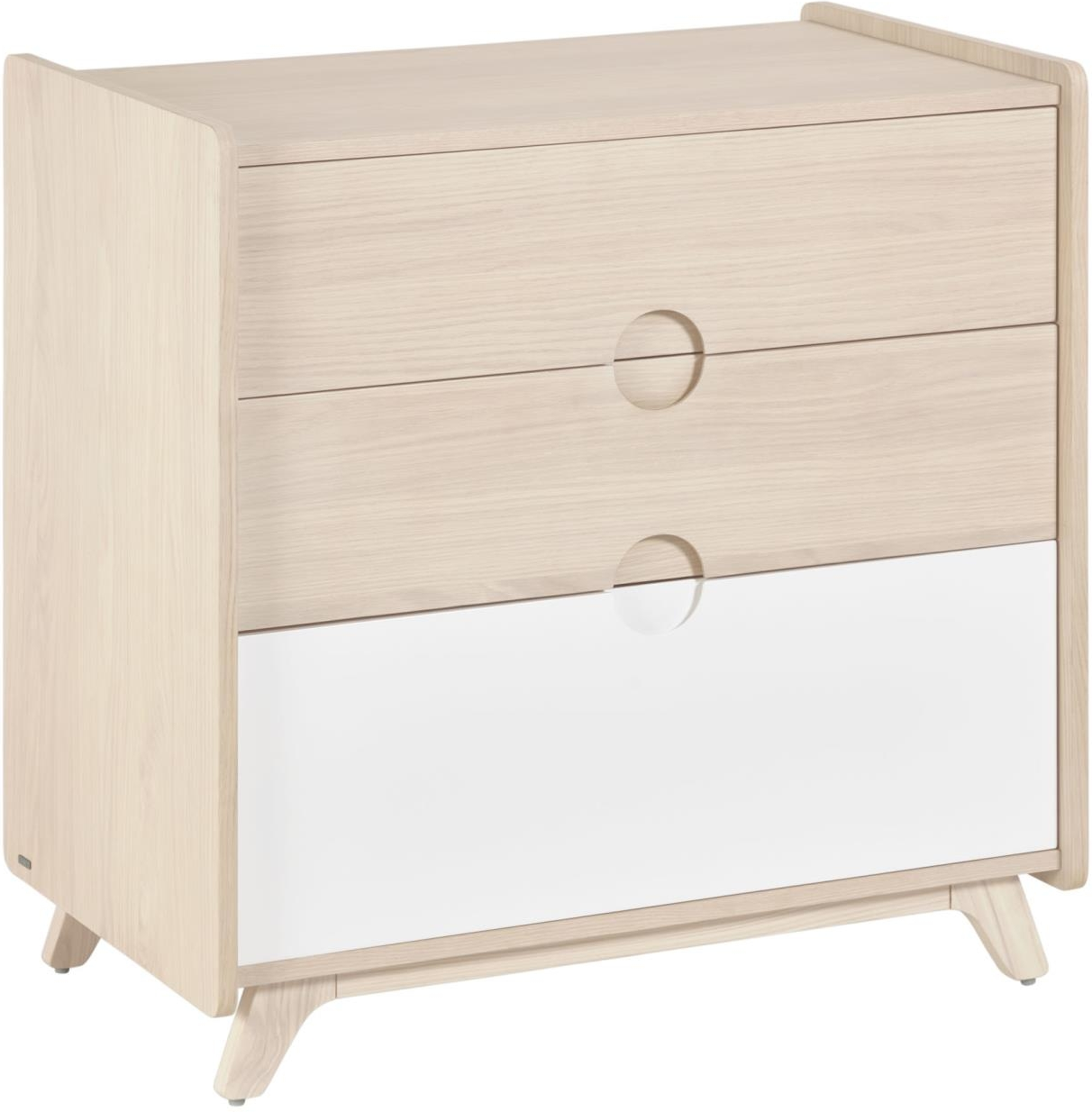 Kommode Kave Home Nunila Naturlig Asketræ Skuffer Soft-close Bæredygtigt Nordisk Design H90 B54 D90 Cm