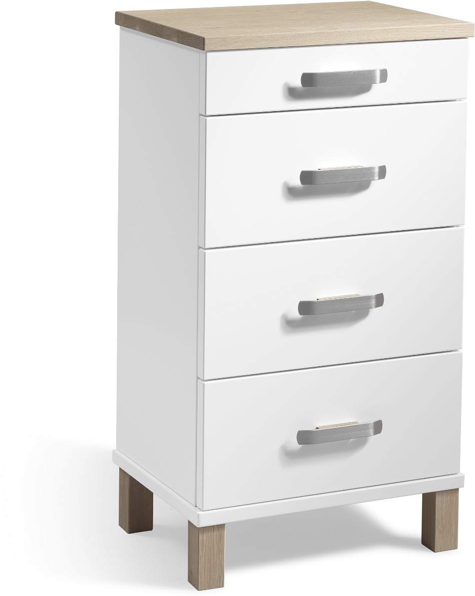 Kommode Oscarssons Möbel Nadja Hvid Hvidolieret Eg Skuffer 75x40x31 Cm