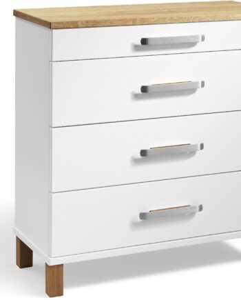 Kommode Oscarssons Möbel Nadja Hvid Olieret Eg 75ã 70ã 31 Cm
