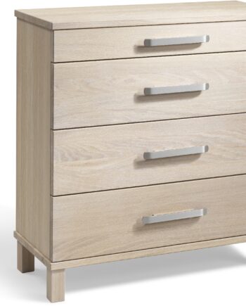 Kommode Oscarssons Möbel Nadja Hvidolieret Massiv Eg   Skuffer 75x70x31 Cm