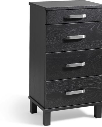 Kommode Oscarssons Möbel Nadja   Massiv Sortbejdset Egetræ    Skuffer  H75ã B40ã D31 Cm