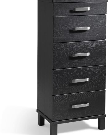 Kommode Oscarssons Möbel Nadja   Skuffer Sortbejdset Massiv Eg H93ã B40ã D31 Cm