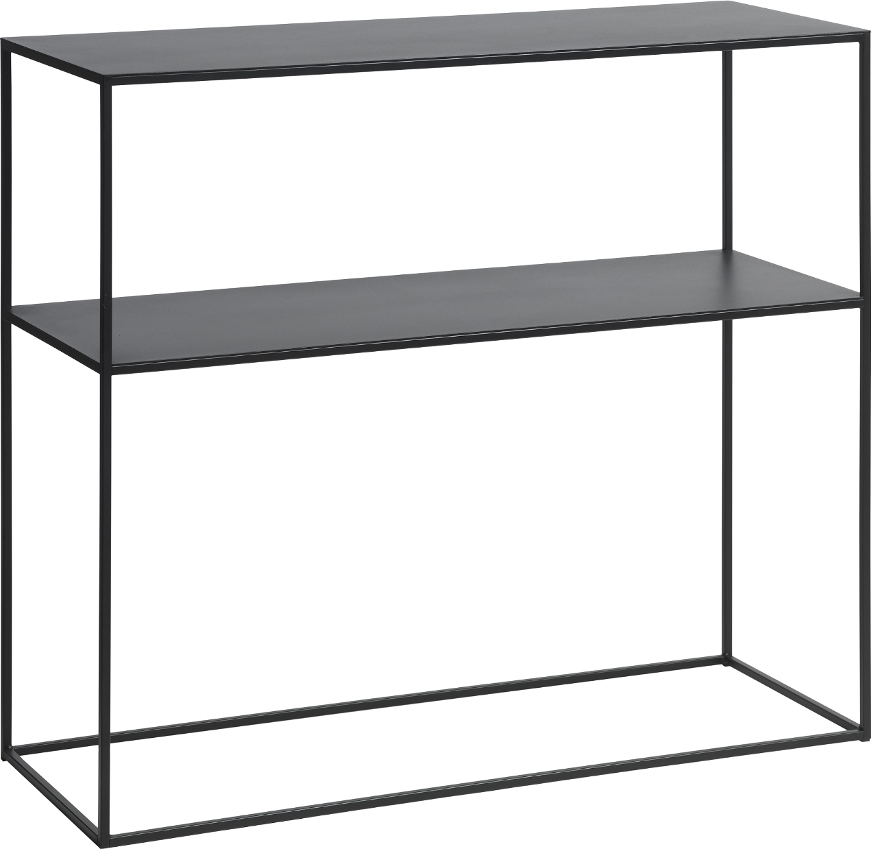 Konsolbord Hallebord Nordique Design Pebble Sort Metal 80ã 35ã 90 Cm