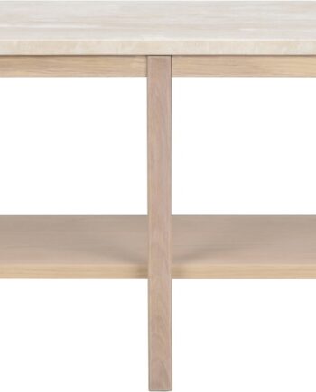 Konsolbord Rowico Orwel   Fsc-eg Og Italiensk Travertin 140x45x40 Cm Beige Hvidvasket