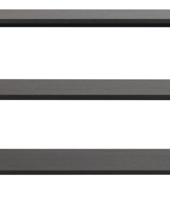 Konsolbord Rowico Tolsona Sortlakeret Træ   Hylder H85xb39xl144 Cm