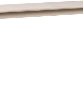Konsolbord Rowico Yumi Hvidkalket 120ã 40ã 75 Cm Mdf-bordplade Med Egetræsfiner Og Massivt Egetræ