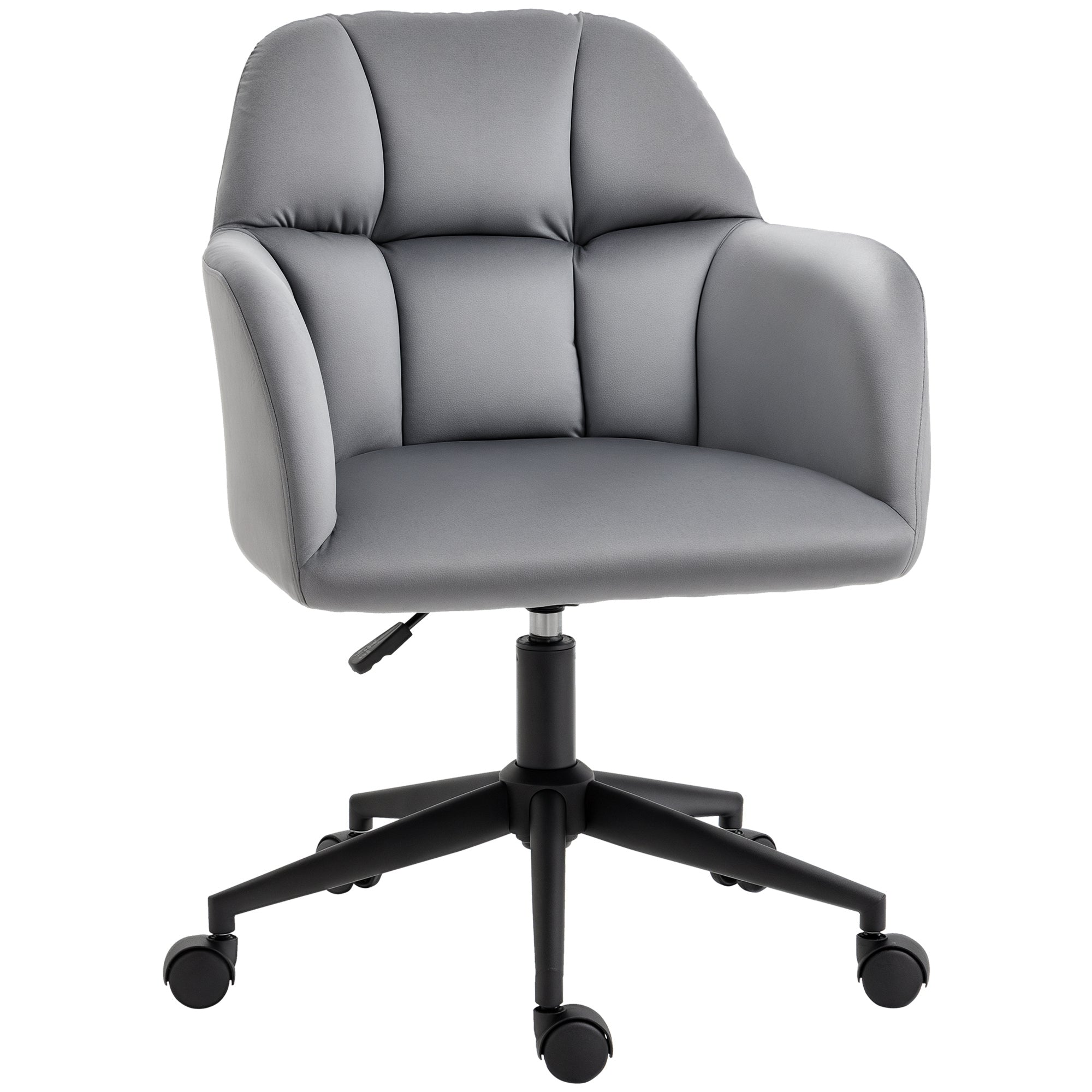 Kontorstol   Hjul Højdejusterbar Moderne Design 58cm   58 5cm   86cm Grå