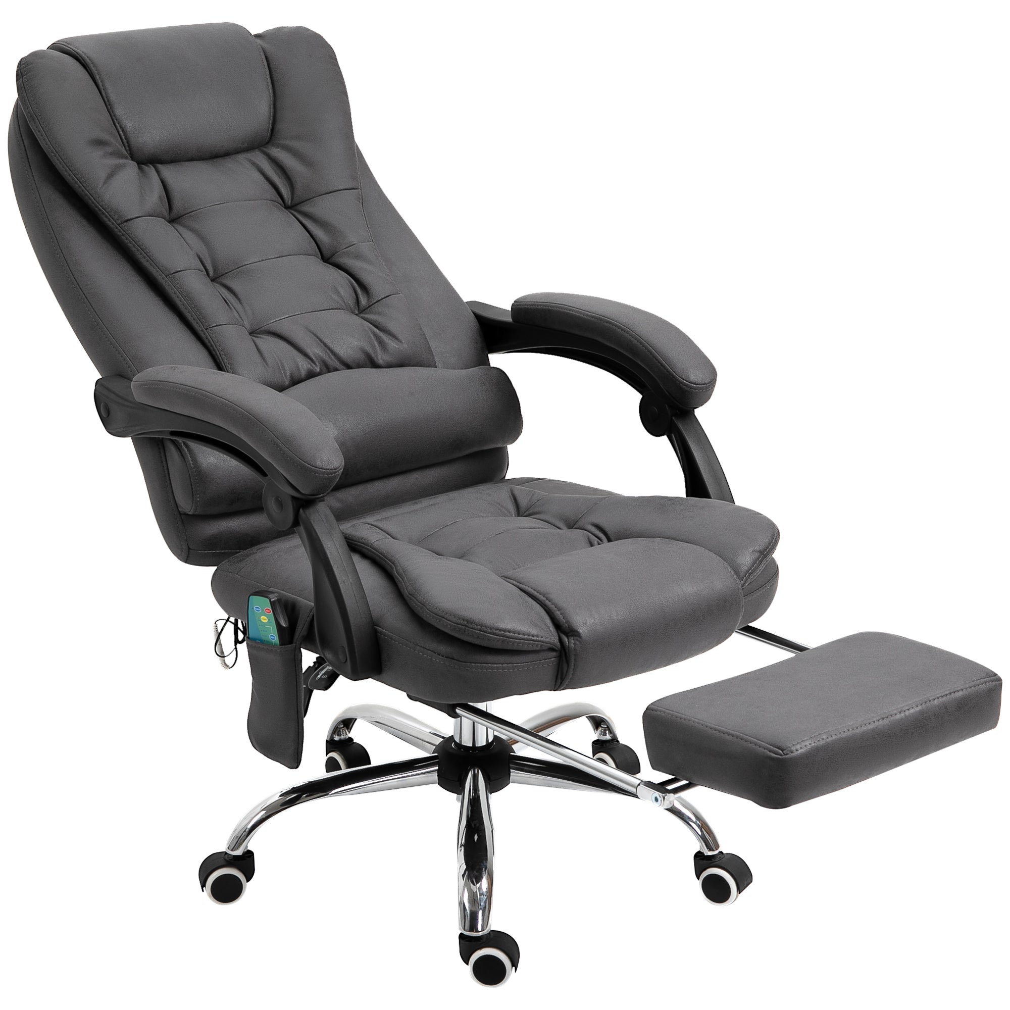 Kontorstol Med Massagefunktion  Ergonomisk  65x160x104cm  Grå